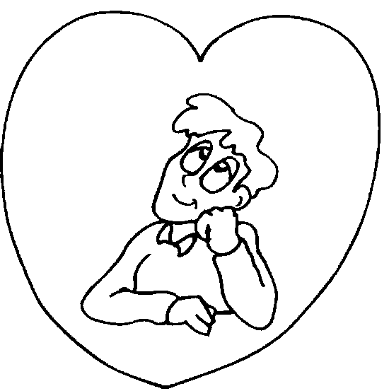 Plansa de colorat cu Valentines day 100 1